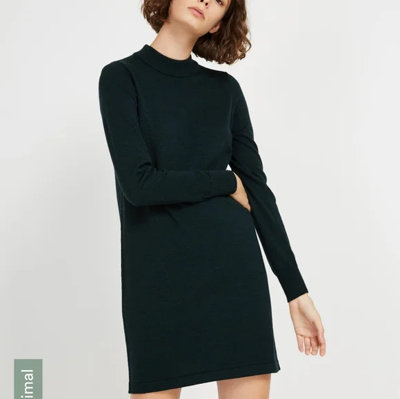 green emerald velvet dress WILLA Evergreen, Triple Fleece